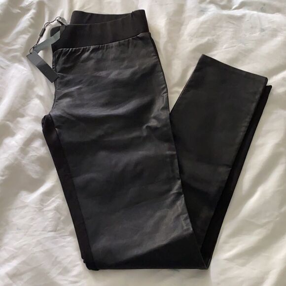 Black pleather leggings. NWT - Picture 1 of 4